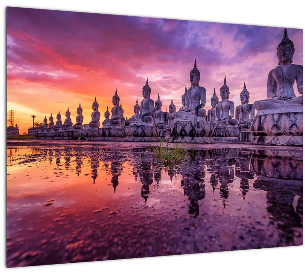 Tablou - Buddha la apus (70x50 cm)