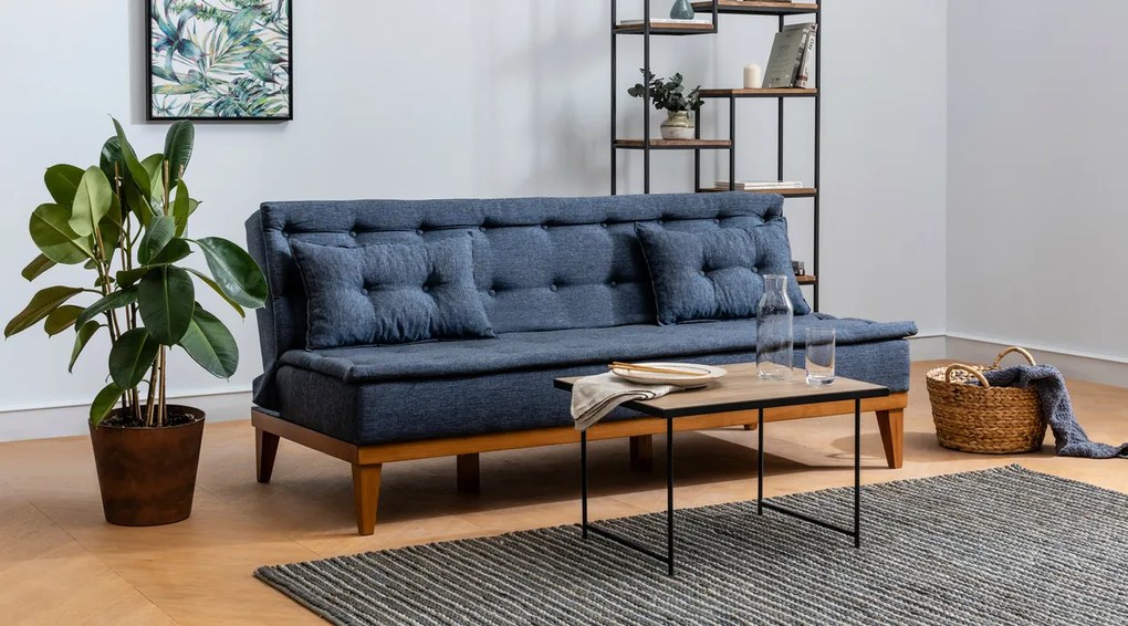 Canapea extensibilă Fuoco Dark Blue