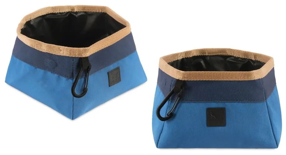 Bol de călătorie pliabil din material textil ø 18 cm River – P.L.A.Y.