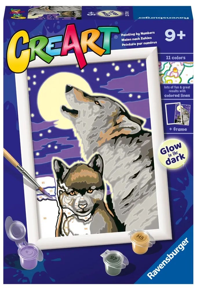 PICTURA PE NUMERE LUPI MISTICI - RAVENSBURGER (RVSPBN23709)