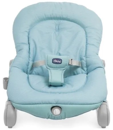 Chicco - Șezlong BALLOON Froggy pentru bebeluși, cu vibrații și melodii, 2xAA + 1xLR20, albastru