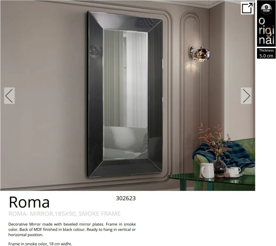 Oglinda decorativa moderna Roma 185x90cm