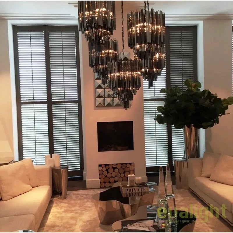 Masuta de cafea design elegant din otel inoxidabil lustruit Sceptre 109550 HZ