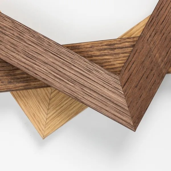 Brilagi - Corp de iluminat LED dimmabil SLIMFRAME WOOD, 58W, 230V, 124x34 cm, cu telecomandă