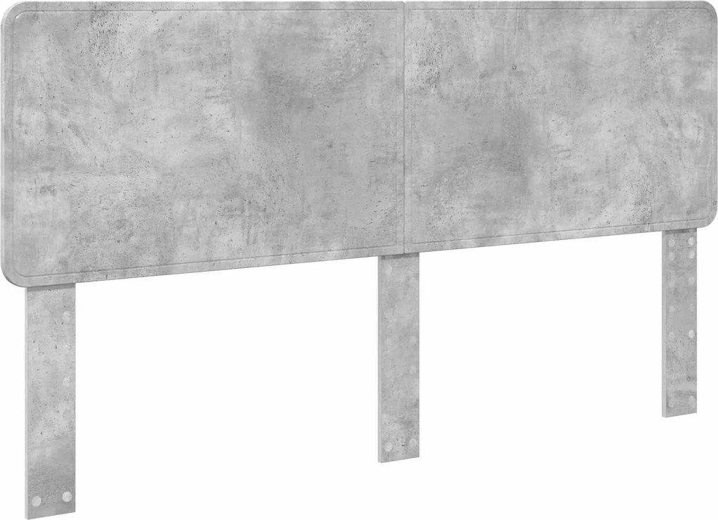 vidaXL Tăblie cap Gri din beton 200 cm Lemn compozit