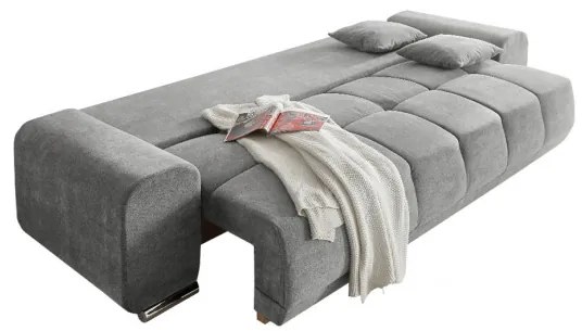 Canapea Extensibila Baku, Gri Deschis, 260 x 95 x 90 cm