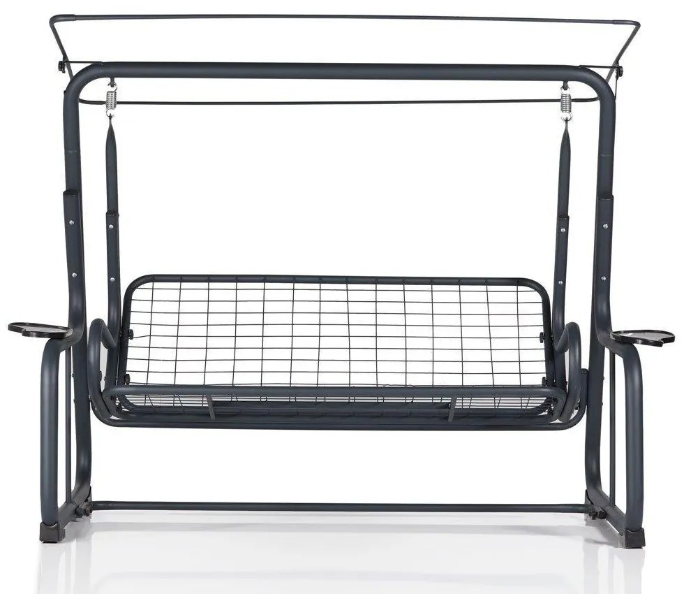 Balansoar de gradina cu 3 locuri Timsah, Verde, 200 x 165 x 110 cm
