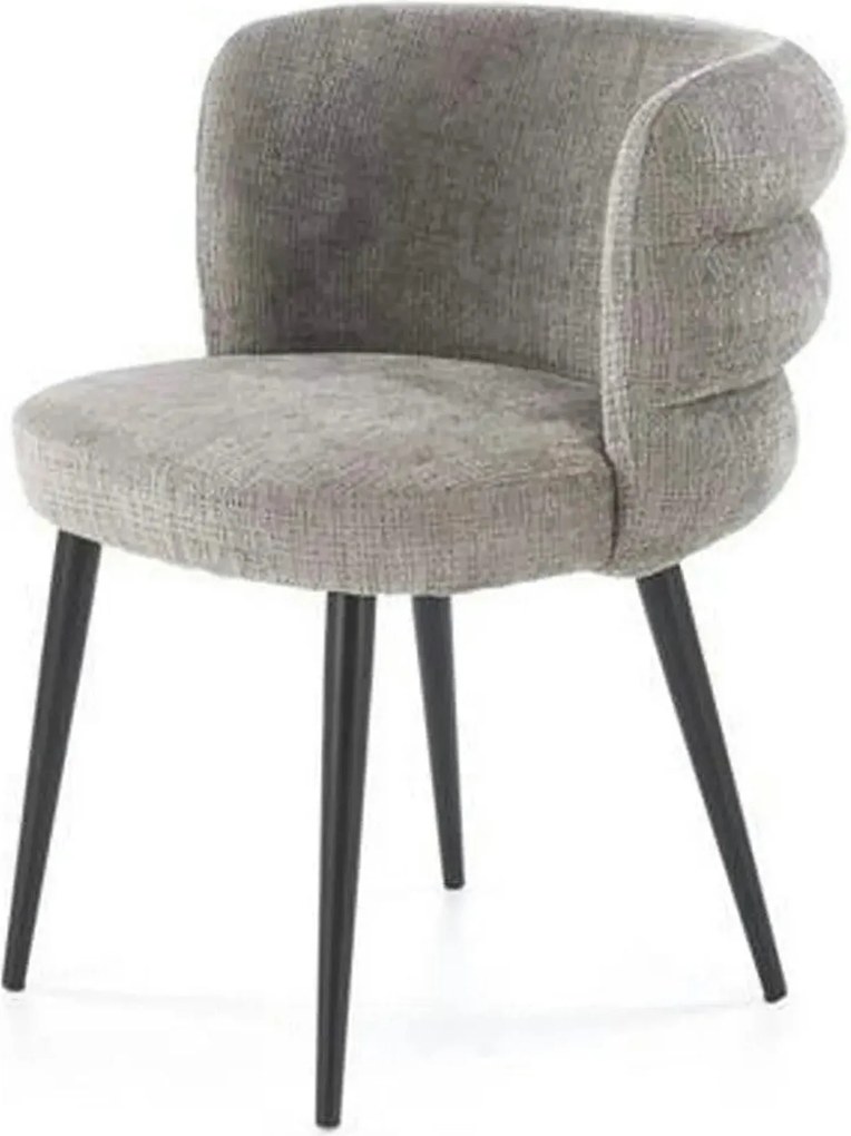 Scaun K575, gri - Cremona 96, stofa catifelata/otel, 62x64x79 cm