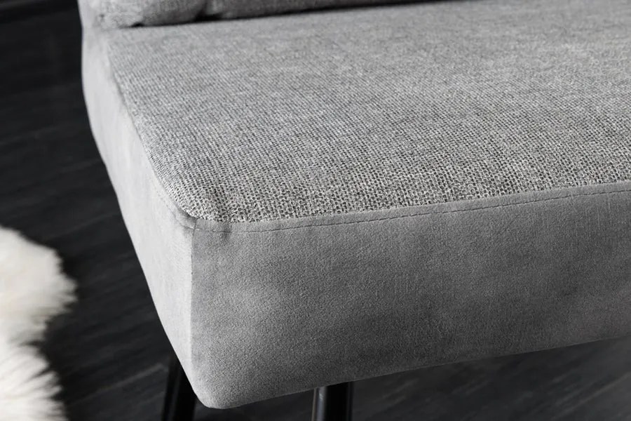 Bancheta moderna BIG GEORGE 160cm gri