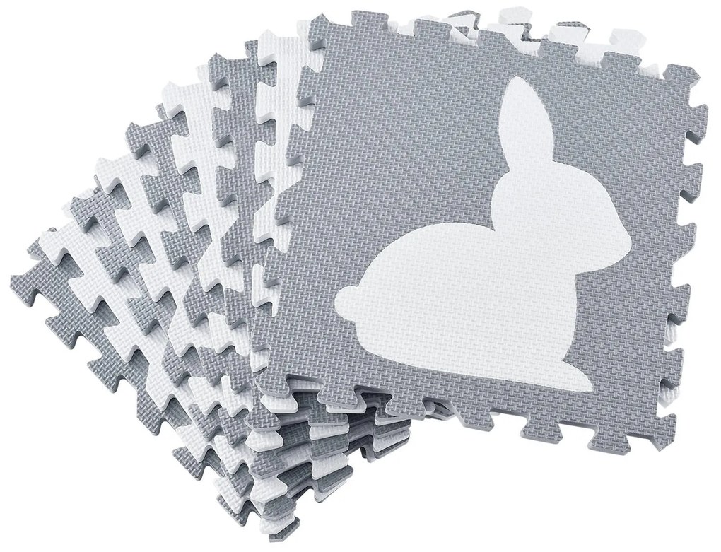 Covor de joacă sub formă de puzzle din 36 piese Timon Pets and Corner