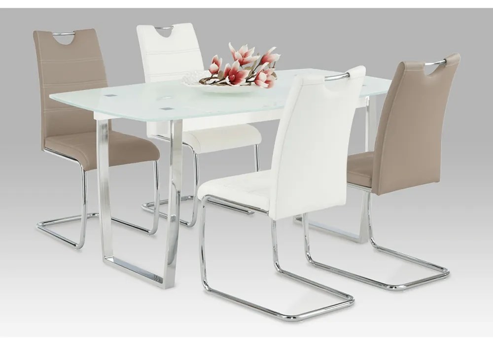 Scaun de sufragerie Abalia New (alb + Crom). 808095