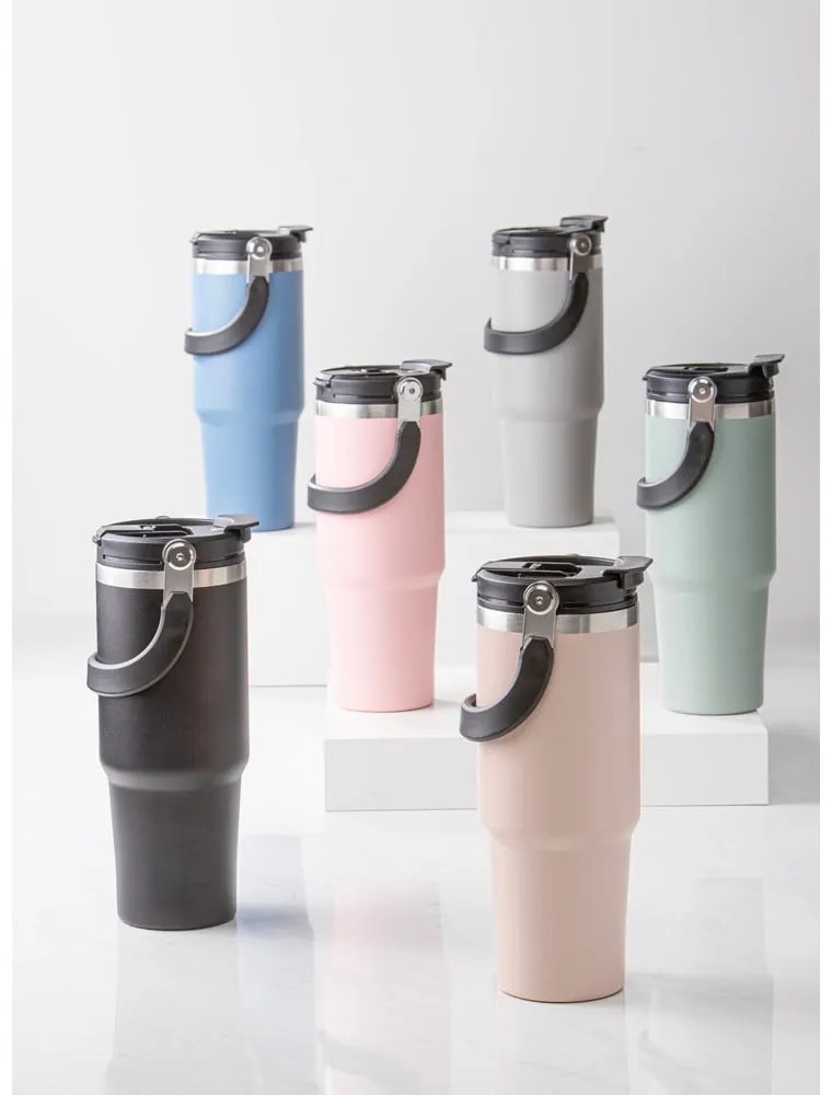 Sticlă albastră de călătorie din oțel inoxidabil 1 l Eco – Ladelle