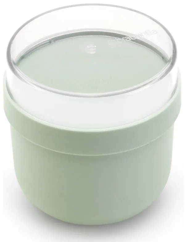 Bol alimentar mic dejun Brabantia Make&Take 1006297, 500+180 ml, Capac cu infiletare, Fara BPA, Verde