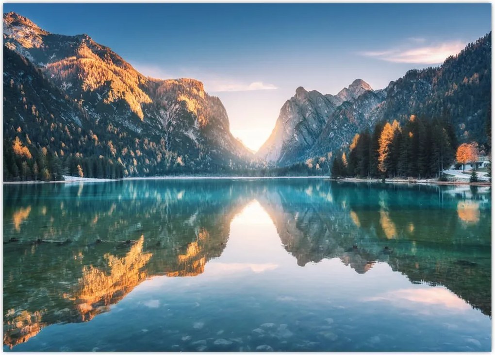 Tablou - Lacul montan (70x50 cm)