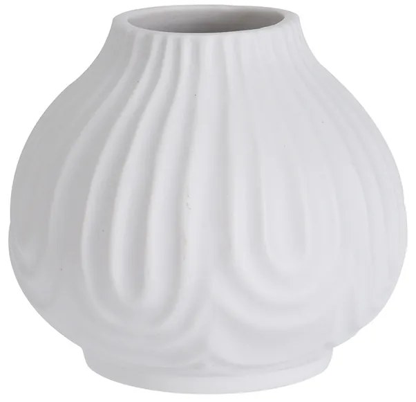 Vaza Mirabelle alba din portelan 11 cm