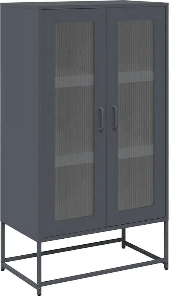 vidaXL Dulap înalt, antracit, 68x39x123 cm, oțel