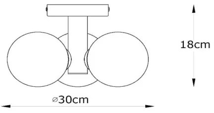 Plafonieră pentru baie Lucide 74116/03/02 TRUDY 3xG9/40W/230V IP44 auriu