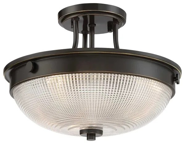 Lustră aplicată Quoizel QZ-MANTLE-SF-PN MANTLE 2xE27/60W/230V bronz