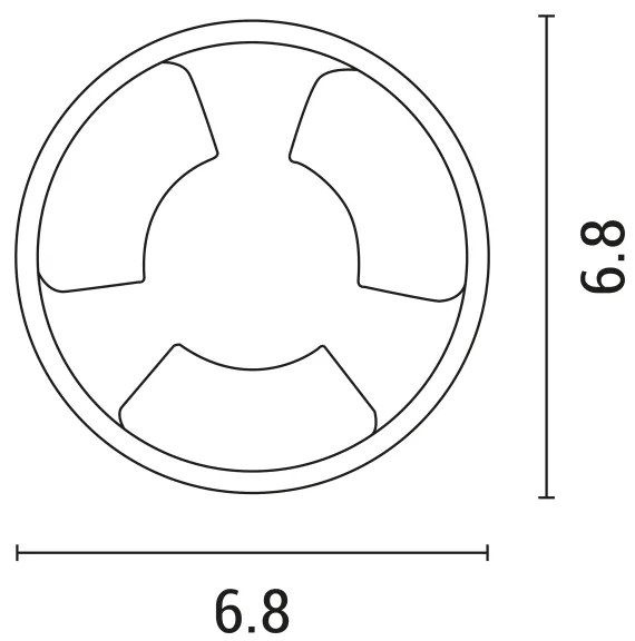 Corp de iluminat LED încastrat LED/3W/12V IP65