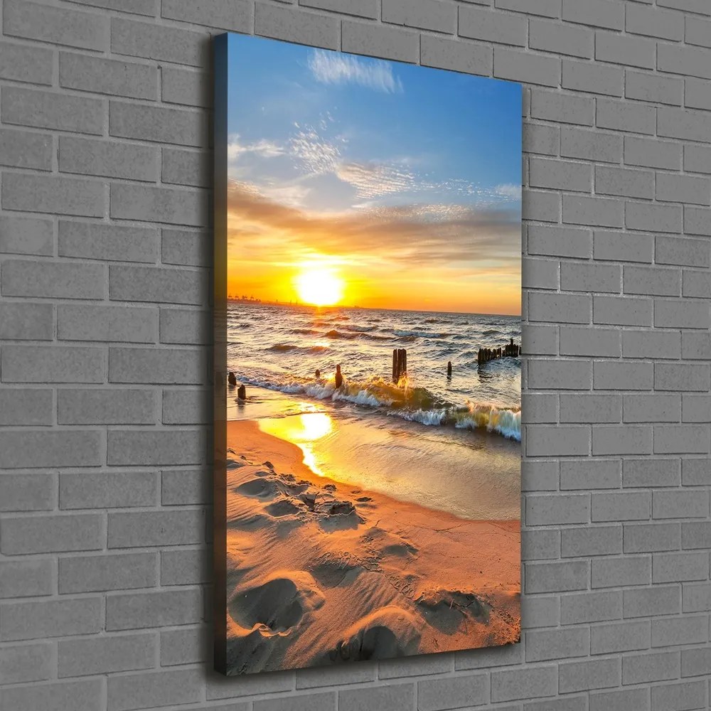 Tablou pe pânză canvas Apus de soare pe mare