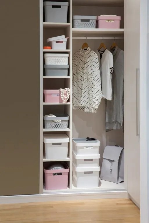 Cutie depozitare INFINITY DOTS 11L, alb