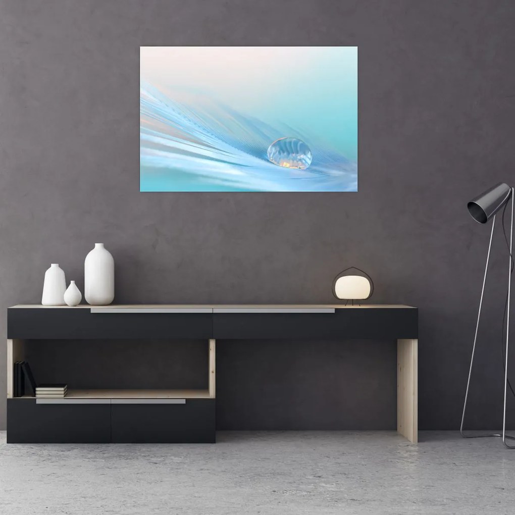 Tablou - Picătură albastră (90x60 cm)