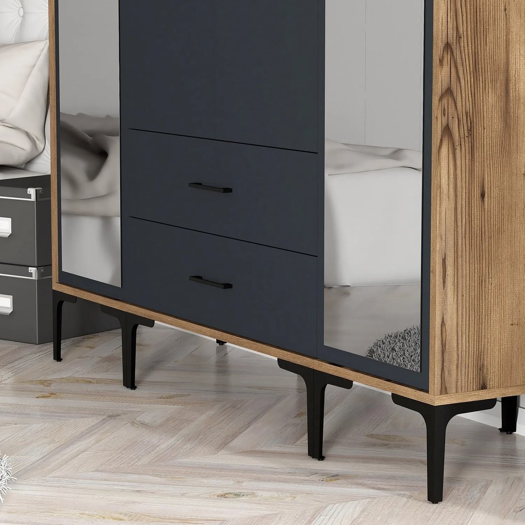 Dulap de haine Kiara RTR (Nuc + antracit). 1088536