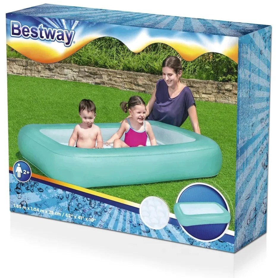 Piscină gonflabilă Bestway, verde, 165 x 104 x 25cm