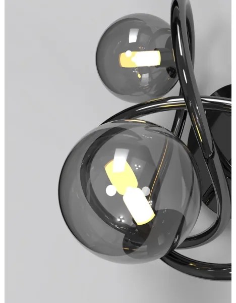 Aplică LED NANCY Wofi 4014-205 2xG9/3,5W/230V negru/crom