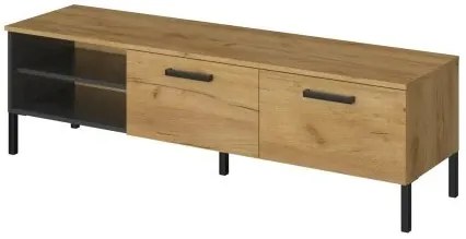 Masă TV Shanna (Stejar craft auriu + antracit). 1053220