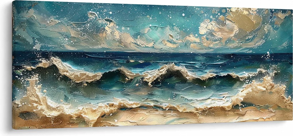 Tablou - Pictura mării (120x50 cm)