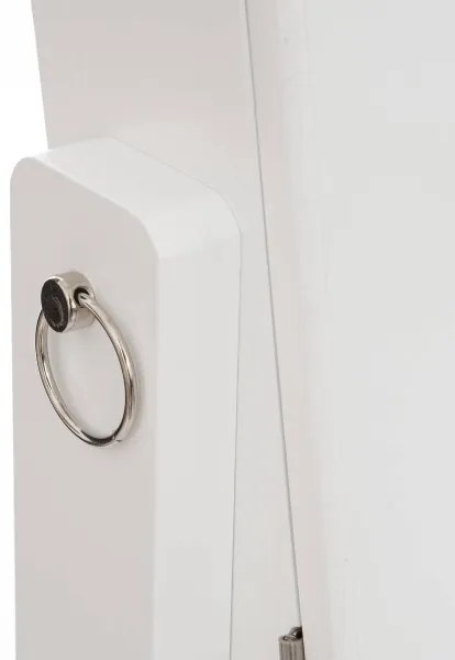 Atmosphera - Oglindă de podea KRISTIN cu cutie pentru bijuterii, 146,8x37 cm, albă