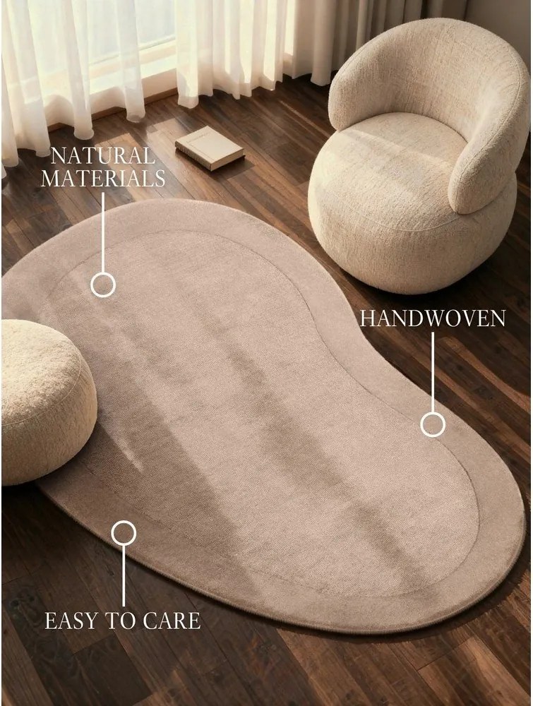 Covor bej țesut manual din amestesc de lână 125x200 cm Kari Organic – Villeroy&amp;Boch