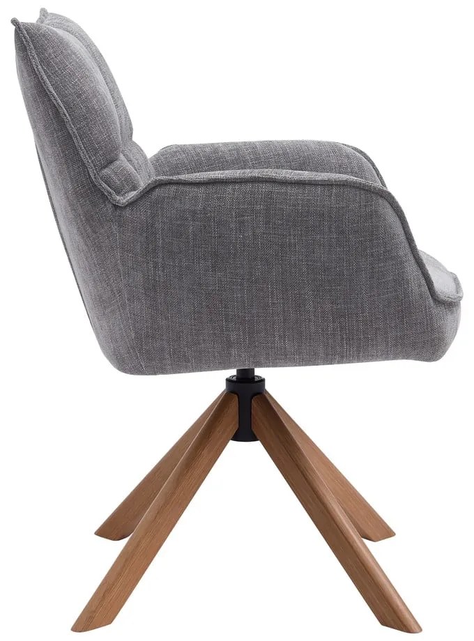 Set de scaune de sufragerie gri 2 buc. tapițat Marilla – Unique Furniture