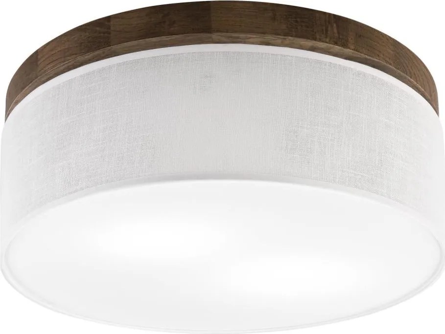 Brilagi - Plafonieră LED BELLADONNA 2xE27/15W/230V ø 40 cm alb/stejar nuc