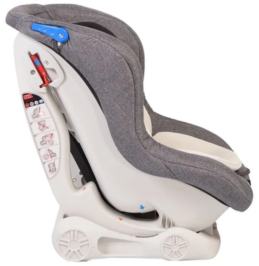Scaun Auto NOVOKIDS™ Aegis Plus, Transformabil in scoica auto, 0-18 kg, Spatar reglabil 4 trepte, Omologare R-129 i-Size, Centura in 5 puncte, Husa