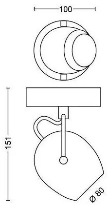 Spot LED RIVANO LED/4,3W/230V Philips 50611/31/P0