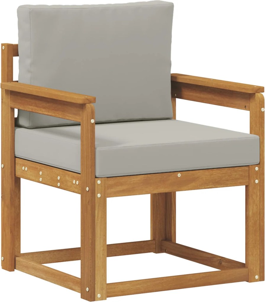 vidaXL Canapea de exterior Lemn de acacia solid și poliester