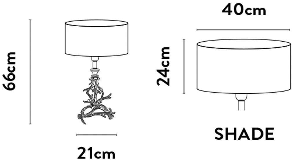 Veioza/Lampa de masa design lux elegant Belle argintiu/gri