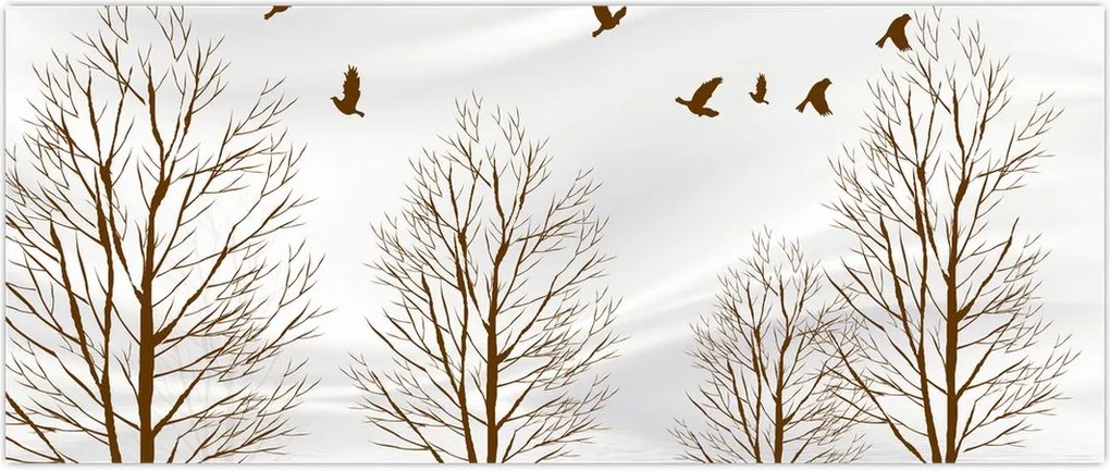 Tablou - Cerb lângă râu (120x50 cm)