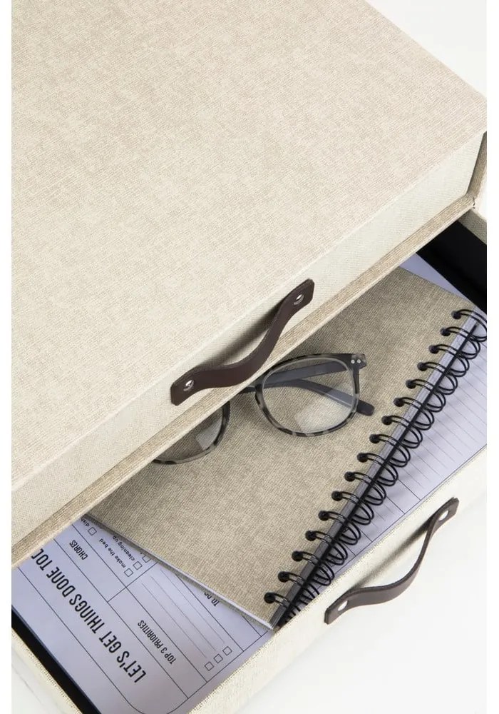 Cutie cu 2 sertare Bigso Box of Sweden Birger, bej