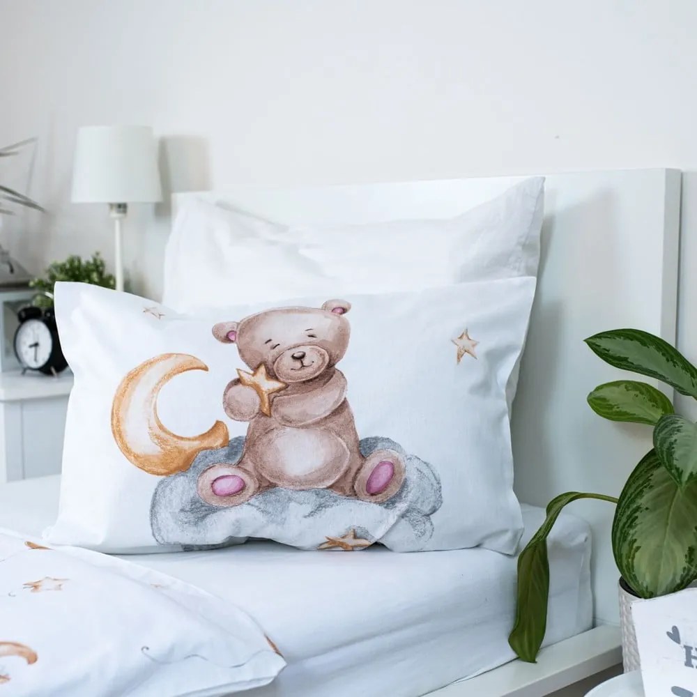 Lenjerie de pat pentru copii din bumbac pentru pătuț 100x135 cm Medvídek "Cute" – Jerry Fabrics
