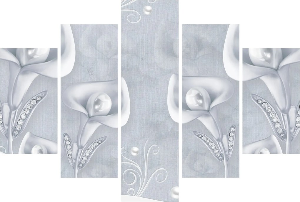 Tablou - Flori de perle (150x105 cm)
