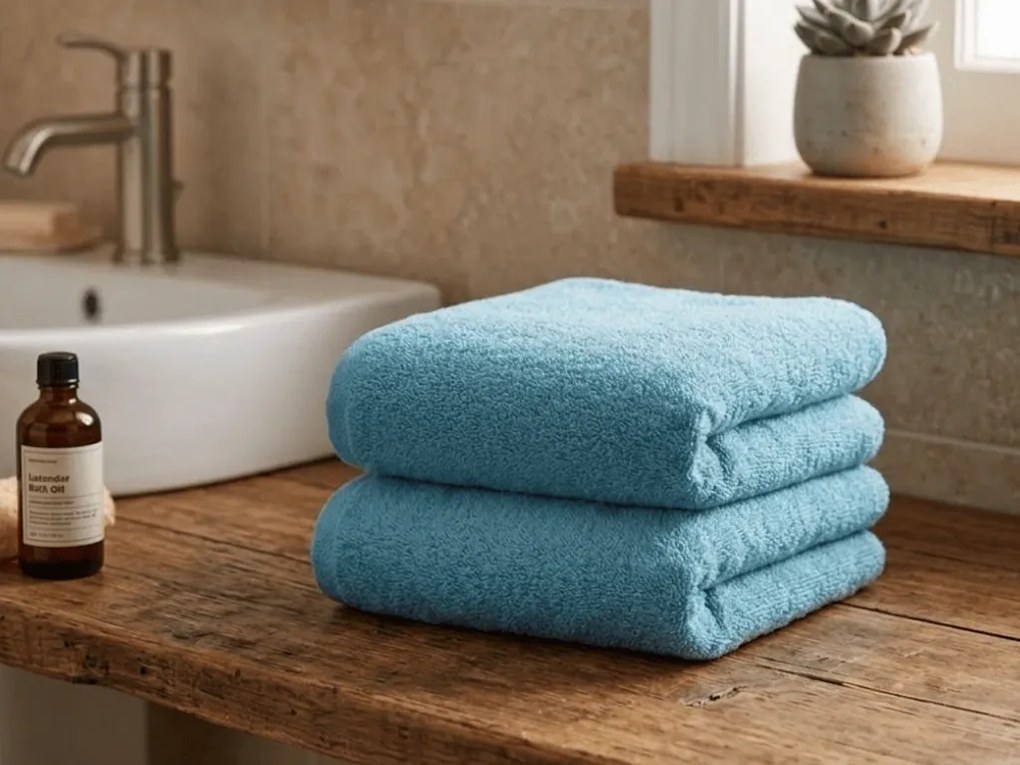 Prosop NORIELLE 50x90 cm albastru deschis, 100% bumbac