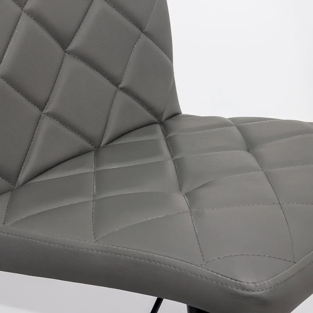 Scaun de bar gri ABS 147 – piele sintetică, reglabil, modern