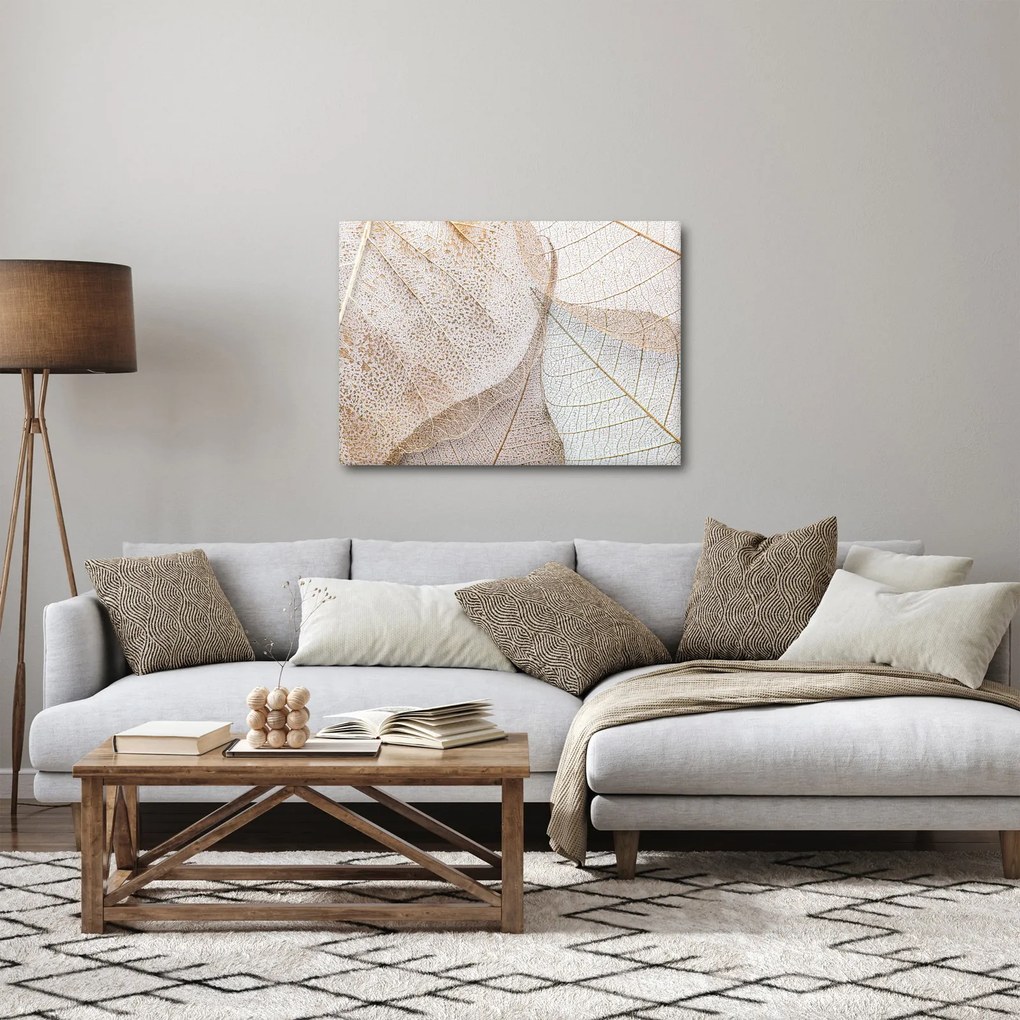 Tablou - Frunze bej (70x50 cm)