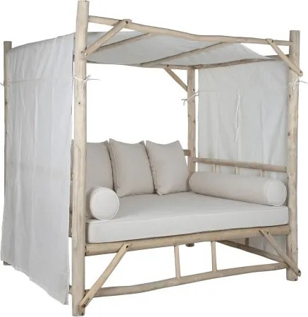 Pat relaxare exterior din lemn de tec " Natural "