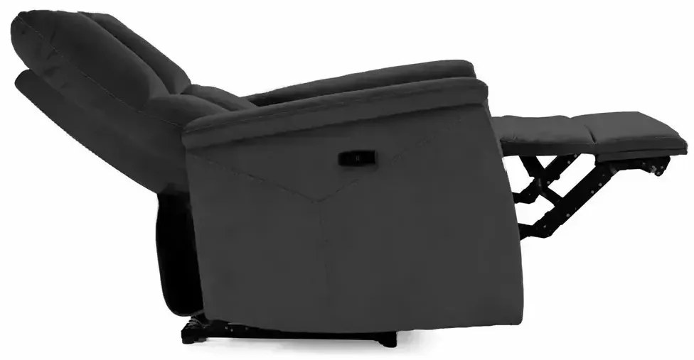 Fotoliu recliner cu functie de masaj Neptun M velvet negru Blu19