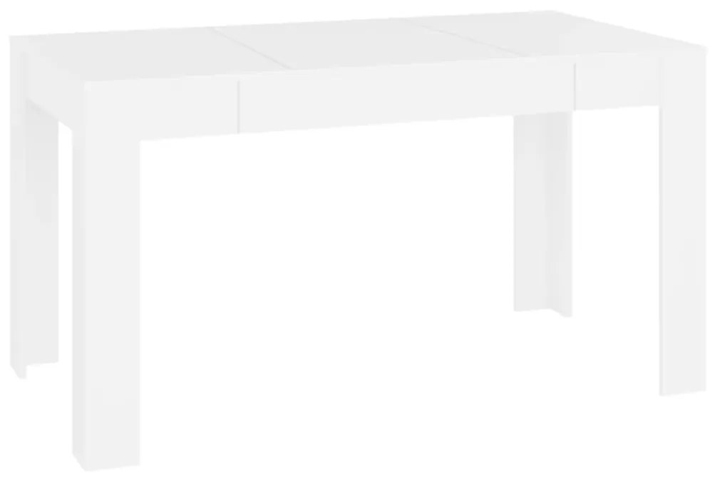 Masa de bucatarie, alb, 140x74,5x76 cm, PAL 1, Alb