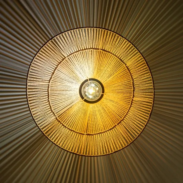 Brilagi - Lustră aplicată LED CERIA BOHO 1xE27/40W/230V Ø 50 cm maro